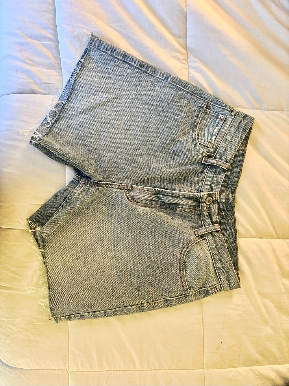 Brandy Melville Light Wash Denim Jean Shorts